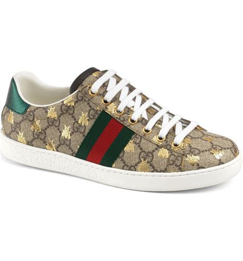 gucci 210 with bee on back|Women's Gucci Ace sneaker with bee .